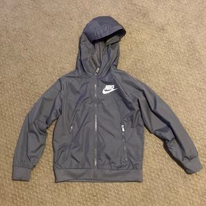 Nike Gray Boys Rain Jacket